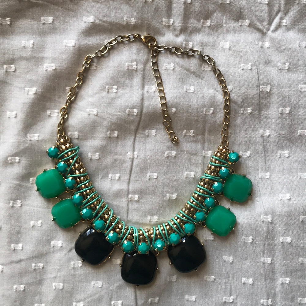 Green Statement Necklace